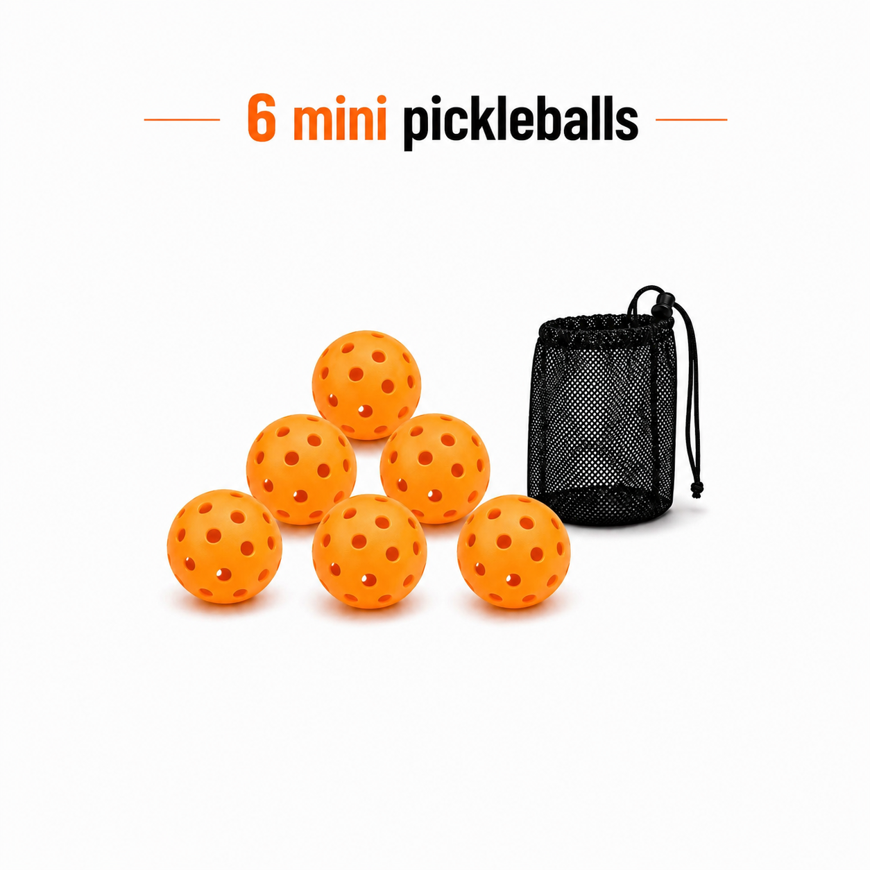 6 Pack of Mini Pickleball