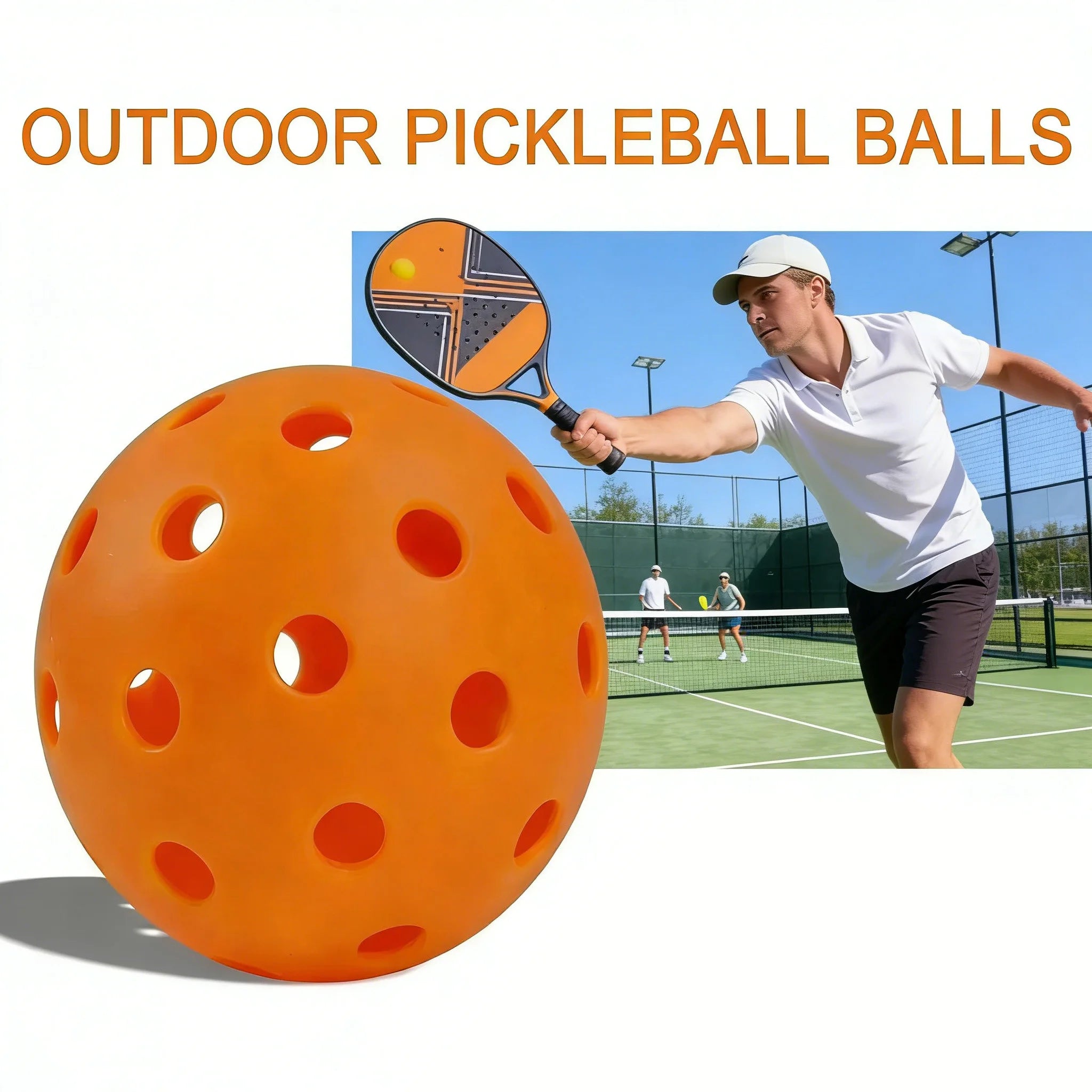 Multi Color Outdoor Pickleballs
